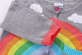img 2 attached to 🌈 Adorable LittleSpring Boys' Rainbow Cardigan Sweater for All Seasons