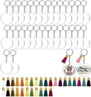 sublimation keychain keychains transfer double side beading & jewelry making logo