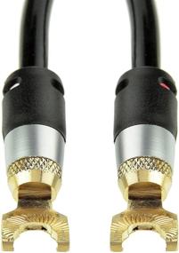 img 1 attached to 🔊 Mediabridge 12AWG Ultra Series Speaker Cable - Dual Gold Plated Spade Tips - 3 Feet Length - CL2 Rated - High Strand OFC Copper Construction - Black [New & Improved Version]