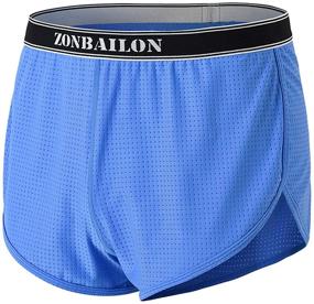 img 4 attached to ZONBAILON 2 Pack Athletic Shorts Running Men's Clothing and Active