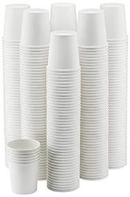 img 4 attached to 🥤 NYHI 150-Pack 8 oz Paper Cups – Hot/Cold Beverage Disposable Drinkware for Water, Juice, Coffee or Tea – Ideal for Water Coolers, Parties, or On-the-Go Coffee