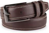 👞 genuine leather fashion classic brown men's belts: premium size accessories logo