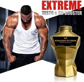 img 3 attached to 💪 LA MUSCLE Norateen Extreme - 1 Month Supply of 180 Pills - Daily Muscle Building Testosterone Booster, Bulk Supplement for Muscle Growth & Strength, Endurance Stamina, Vegan-Friendly Weight Gainer