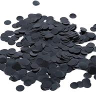 💫 sparkle and shine at your wedding: battife 1.8oz black metallic glitter foil confetti dots for party decorations logo