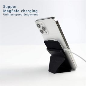 img 1 attached to 📱 AOOMO Compatible Wallet Stand for iPhone 12 Series with Magsafe - Baltic Blue