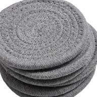 braided coasters with homeswag premium absorbent resistance logo