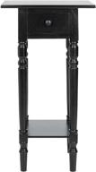 safavieh american homes collection sabrina distressed black side table: stylish and functional furniture for a distinctive touch logo