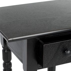 img 2 attached to Safavieh American Homes Collection Sabrina Distressed Black Side Table: Stylish and Functional Furniture for a Distinctive Touch