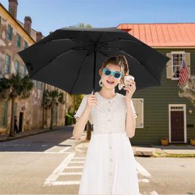 img 3 attached to ☔ Ultimate Windproof LANBRELLA Compact Travel Umbrella: Perfect for Travelers