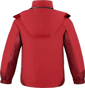 img 3 attached to ❄️ Wantdo Boy's 3-in-1 Waterproof Ski Jacket: Keep Your Child Warm and Dry in Winter with this Versatile Snow Coat, Fleece Softshell, and Raincoat