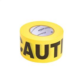 img 1 attached to 🚧 AmazonCommercial Yellow Caution Tape - 3 Inch x 1000 Feet