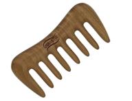 wooden anti static natural sandalwood massage hair care logo