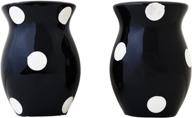 🖤 stylish black polka dot salt and pepper set: a truly charming tabletop essential logo