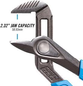 img 2 attached to 🔧 КЛЮЧ КАНАЛЬНЫЙ CHANNELLOCK 440X 12 дюймов SPEEDGRIP Прямые зубцы активновязальные клещи: Премиум-качество, сделанные в США, с кованой высокоуглеродистой стали.