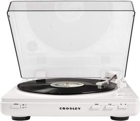 img 1 attached to Crosley T400A-WH: White Fully Automatic 2-Speed 🎶 Turntable with Built-in Preamp - Ultimate Music Experience