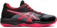 asics women's netburner ballistic 🏐 volleyball shoes: superior performance for athletic women logo