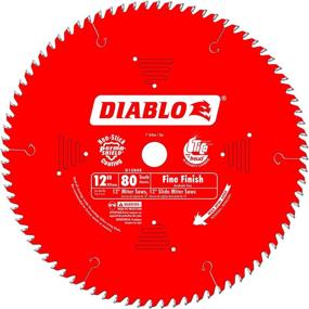 img 1 attached to 🔴 Freud D1280X Diablo 12-Inch 80 Tooth ATB Crosscutting Saw Blade - 1-Inch Arbor for Precise Cuts, in Red