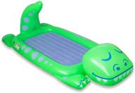 🍌 banana dinosaur dream floatie for kids: inflatable sleepover bed, portable toddler travel bed, kids' air mattress with electric pump - perfect for slumber parties, playrooms, camping, and traveling logo