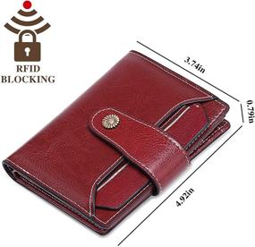 img 2 attached to FALAN MULE Genuine Leather Blocking Women's Handbags & Wallets in Wallets