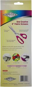 img 1 attached to Havel's Sew Creative: Premium 8-Inch Sewing/Quilting Scissors with Pink Comfort Grips