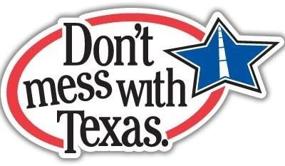 img 1 attached to Dont Texas Bumper Sticker Decal