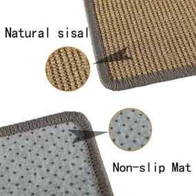 img 2 attached to 🐾 Premium Natural Sisal Cat Scratchers: Indoor/Outdoor Scratching Pad/Mat/Rug for Protecting Cat's Nails, Sofa, and Furniture