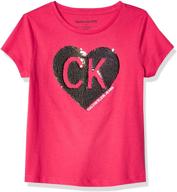 👚 calvin klein reversible camelia 10 girls' clothing with top tees & blouses logo