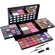 complete makeup kit for women: 74 colors professional makeup gift set - includes 36 eyeshadow, 16 lip gloss, 12 glitter cream, 4 concealer, 3 blusher, 2 highlight and contour, 1 bronzer logo