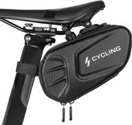 cbrsports bike saddle bag: waterproof 3d hard shell cycling wedge pack for riding bikes logo