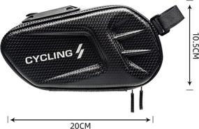 img 3 attached to CBRSPORTS Bike Saddle Bag: Waterproof 3D Hard Shell Cycling Wedge Pack for Riding Bikes