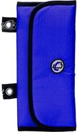 🔵 case-it 3-fold velcro pencil case in blue plp-04-blu logo