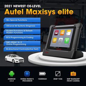 img 2 attached to 🔧 Автосканер Autel Maxisys Elite (2021 год, модель ELITE, улучшенная версия MK908P): программирование ЭБУ J2534, двунаправленное сканирование, 36+ специальных функций, бесплатное обновление на 2 года.