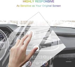 img 2 attached to 📱 HD Clear Tempered Glass Screen Protector for 2021 GMC Yukon SLE SLT AT4 10.2In Navigation Display - 9H Hardness, GPS Touch Screen Protective Film