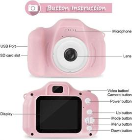img 1 attached to 🎥 Podokas Shockproof Camcorder: Unleash Festive Fun with Charming Christmas Kids' Electronics