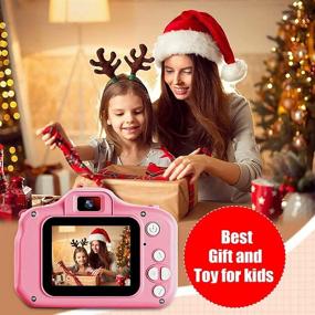 img 3 attached to 🎥 Podokas Shockproof Camcorder: Unleash Festive Fun with Charming Christmas Kids' Electronics