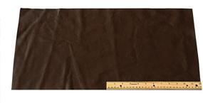 img 2 attached to Lightweight 2 SF Cowhide Upholstery Leather Piece - Dark Brown (12 x 24 inches)