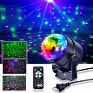 sound activated party lights with remote control - rbg disco ball, strobe 🎉 lamp 7 modes stage light for family parties, ktv, bars, christmas, halloween, dj, wedding логотип