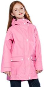 img 4 attached to 🧥 Fashionable SOLOCOTE Fuchsia Raincoat for Boys: Waterproof and Windproof Jackets & Coats