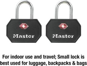 img 3 attached to 🔒 TSA Accepted 4681TBLK Master Lock Padlock: Enhancing Security and Convenience