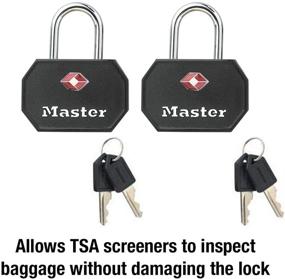 img 2 attached to 🔒 TSA Accepted 4681TBLK Master Lock Padlock: Enhancing Security and Convenience
