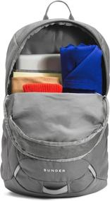 img 1 attached to 🎒 The North Face Sunder Backpack - Smoked Pearl Light Heather-Smoked Pearl, One Size