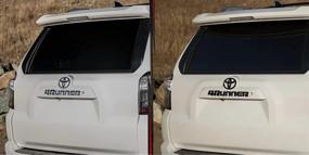 img 2 attached to Manfox 3D Raised Tailgate Insert Letters Blackout Emblems Exterior Accessories