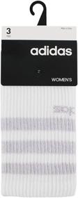 img 3 attached to 🧦 adidas Women's 3-stripe Crew Socks (Pack of 3)