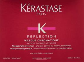 img 3 attached to 🌈 KERASTASE Reflection Masque Chromatique Multi-protecting Masque - Ideal for Sensitized Colour-treated or Highlighted Thick Hair, 6.8 Ounce (B072F2619S)