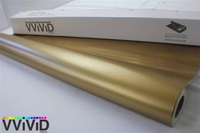 img 2 attached to 🌟 1 фут х 5 футов виниловая пленка VViViD Matte Metallic Pearl Gold с технологией освобождения воздуха - повышенная SEO