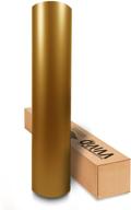 🌟 1ft x 5ft vvivid matte metallic pearl gold vinyl wrap roll with air release technology - enhanced seo logo