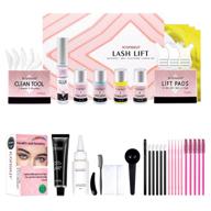 lash lift and tint kit, professional eyelash perm and black eyelash & eyebrow tint set, quick lifting & voluminous tinting with complete tools for salon quality home diy logo