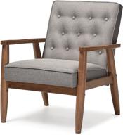 🪑 baxton studio bbt8013-grey chair armchairs in stunning grey shade – perfect for modern décor! логотип