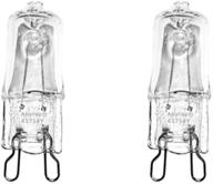 💡 (2-pack) baseless lamp replacement halogen bulb for kitchenaid microwave w10208564 logo