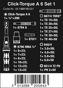 img 3 attached to Wera Click-Torque A 6 Set 1 - 19 Piece Torque Wrench Kit: Unleash Precision and Power!